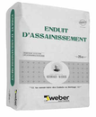 WEBER ENDUIT D'ASSAINISSEMENT 25KG GRIS VERT